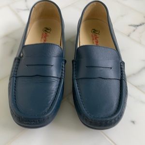 Naturino leather driver / loafer with rubber sole
